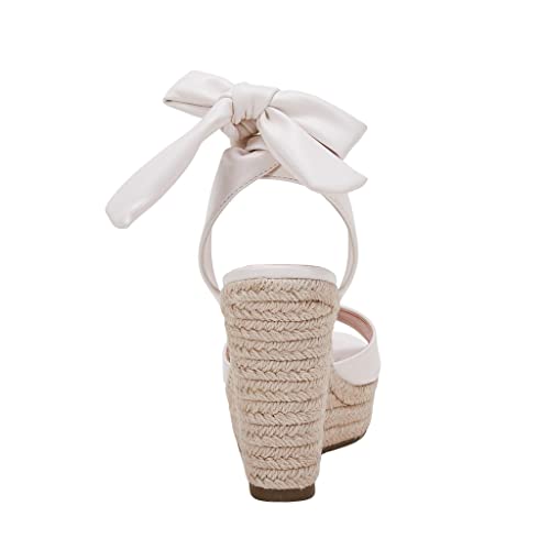 Image of Womens Espadrilles Wedges Sandals Heels Open Toe Tie Lace Up Platform Ankle Strap Summer Dress Shoes