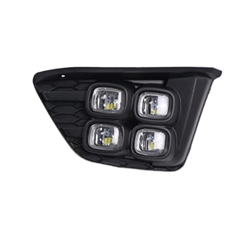 Phares antibrouillard LED pour Honda Jazz Fit 2014-2016 avec DRL clignotant blanc jaune