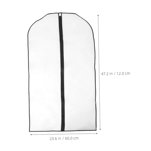 5pcs Reusable Garment Protection Bags Peva Dust Covers for Clothes Suits and Coats for Home Travel and Hotel Storage Multifunctional Wardrobe Organizers2