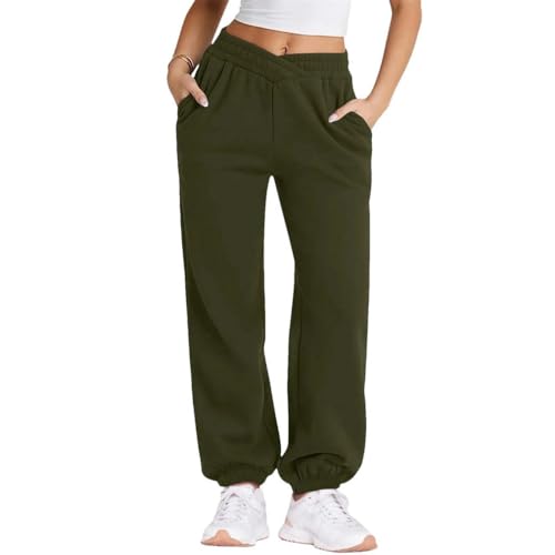 Pantalon de jogging taille haute fluide pour un confort thermique chic