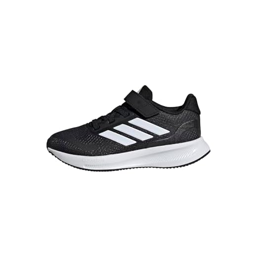 adidas RUNFALCON 5 Shoes Kids Laufschuhe, Core Black/Cloud White/Cloud White, 34 EU