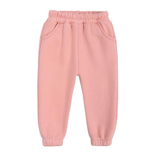 Children's Solid Color Padded Sweatpants Boys Girls Active Jogger Pants White Sweat Pants Sport Pants for Kids
