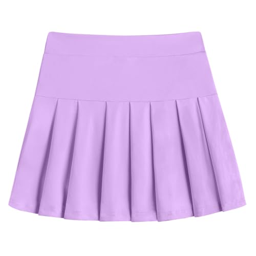Image of Arshiner Girl's Tennis Skirts with Shorts Athletic Pleated Skirt Workout Performance Skorts with Pockets for Kids 4-13Y