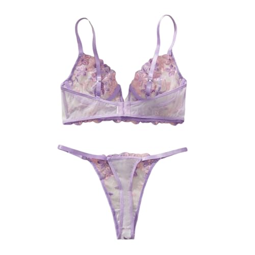 Ensemble de lingerie en dentelle ajustable : confort deux pièces absolu