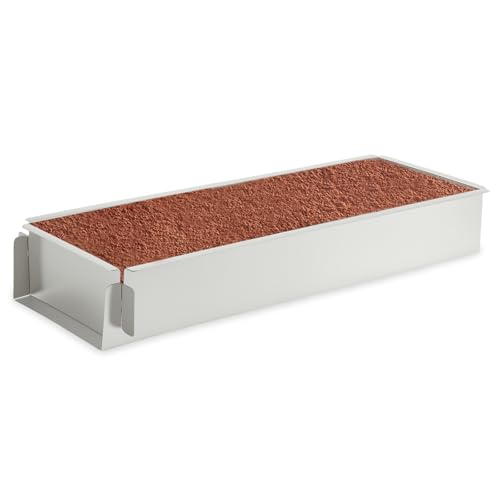 Backrahmen Rechteckig Verstellbar,Edelstahl Tiramisu Form Käsekuchenform,ungiftig,Antihaft-Kuchenformen,BPA frei, Wiederverwendbare Backformen für Kuchen Brownies Käsekuchen Lasagne Kuchen Brot(30cm)