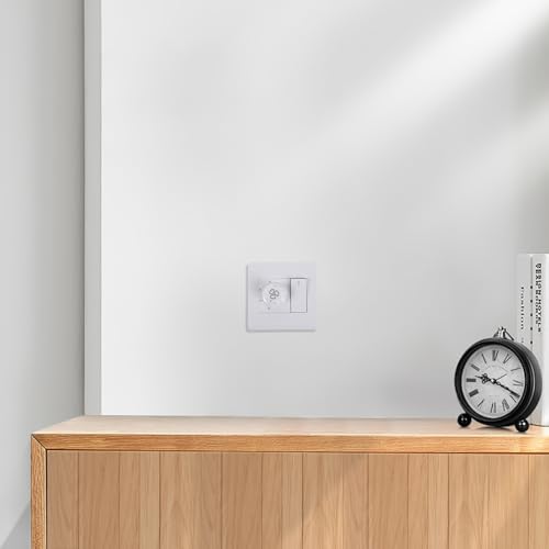 Interruptor de ventilador de techo giratorio con panel de pared para control de luz 6
