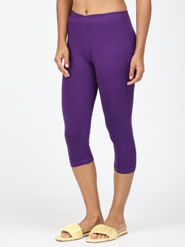Image of Robinbosky Premium Stretchable Cotton Capri Legging for Women | Suitable for Formal wear & Casual wear | High-End Elastic Makes. The Leggings Squat Proof and Durable for Travel, Yoga, & Workout.