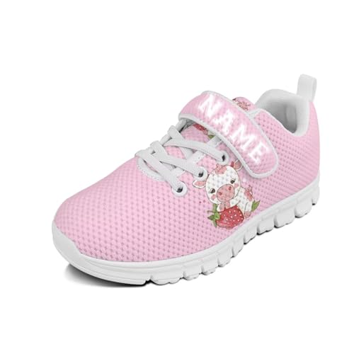 Forchrinse Corgi Sunflower Boys and Girls Shoes Custom Running Walking Shoes for Kids Toddler Size 11-2.5 Personalized School Student Name Shoes