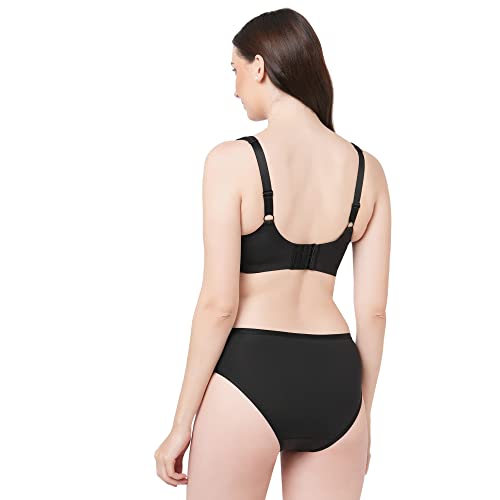 Image of SOIE Women Full Coverage Minimiser Bra with High Waist Brief Set