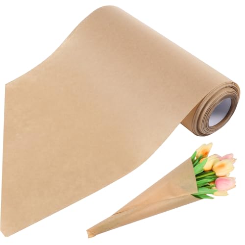 Papier Kraft pour Bouquet de Fleurs et Emballages Pleins de Tendresse