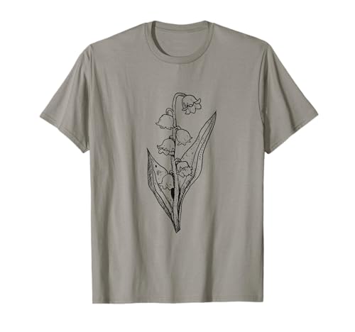 Lily-of-the-Valley Illustration Wildflower Garden Flower T-Shirt