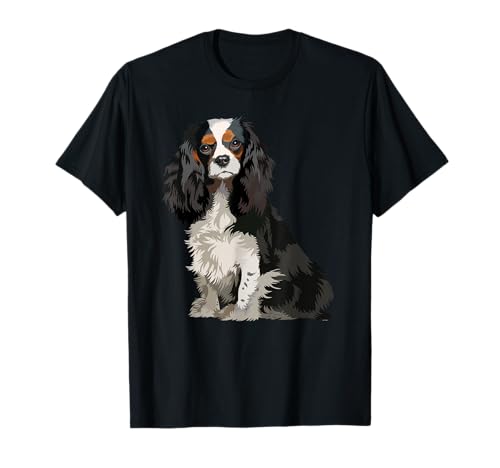 Cavalier King Charles Spaniel Gifts Dog pop Art T-Shirt