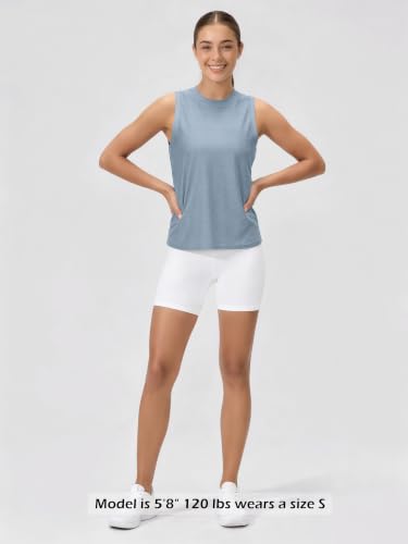 Image of ODODOS Women's Performance Tank Ultra Soft odSTRATUM Tech Sleeveless Tee Shirts High Crew Neck Pullover Top
