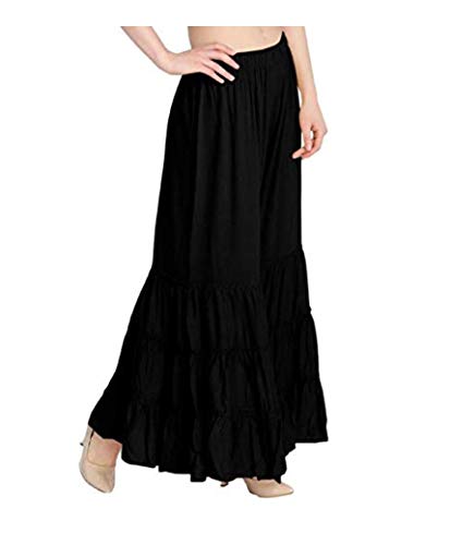 Image of TNQ Women's Rayon Relaxed Flared Garara-Sharara
