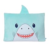 Saint Eve Kids Pillow Pals - Cute & Super Soft Animal Friends Decorative Fluffy Pillow Covers for Girls and Boys & Toddlers Beds, Playroom and Nap Time, Sensory Toys for Kids, Bob the Shark