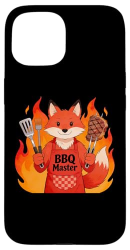 Red Fox Cooking Grill BBQ Funny Gift Red Fox �X�}�z�P�[�X iPhone 15 �p