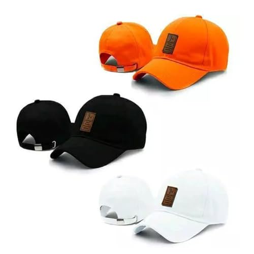 Adira Collection Pack of 3 Baseball Caps for Men and Women Stylish Unisex Cotton Caps Men for All Sports Football Cricket Running Dating Gifts Hat for Boys and Girls