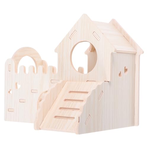 BESPORTBLE Hamster Maze House with Slide Multi Chamber Hideout for Animals Chew Hut Design Easy Hamsters Gerbils and Mice