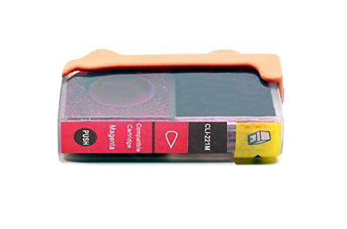2-Pack Magenta Non-Oem Ink Cartridge For Cli-221M Canon Pixma Canon P3600 Ip4600 Ip4700 Mp560 Mp620 Mp640 Mx860 Mp980 (Includes Chip) #TOP1