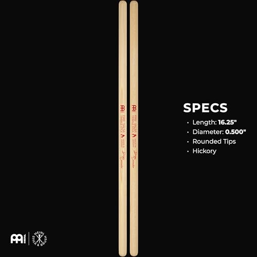 Image of Diego Camacho Timbale Sticks, Pair, 1 /2 inch - American Hickory Percussion Drumsticks - MADE IN GERMANY