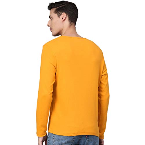 Image of Men's Full Sleeve Casual Round Neck Multi Colored T-Shirts