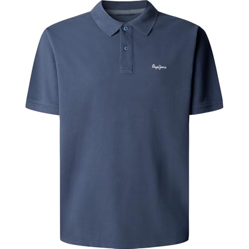 Pepe Jeans Herren Oscar Poloshirt, Blau (Marineblau gewaschen), XS – Ansicht 4