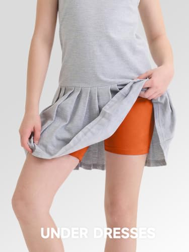 Image of 8 Pack Girls Shorts Bike Shorts Toddler Cartwheel Dance Under Dress Clothes | Soft & Stretchy & Not See Through, 12M-16Y Toddler & Kids Biker Shorts, Snug Fit Stays Put, Multi-color Girls Clothes Pack