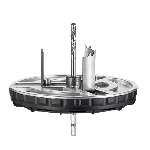 Hopbucan 1 Piece Adjustable Punching Saw Diameter 45-130MM Hole Opener Cutting Woodworking Tool, Photo Color