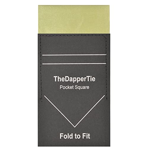 Sage Green Solid Flat Pre Folded Pocket Square on Card For Men