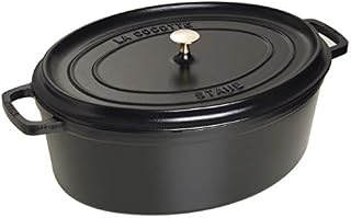 Staub Cast Iron Roaster/Cocotte, Oval 27 cm, 3.2 L, Black