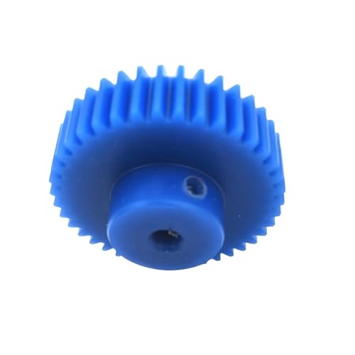 Cylindrical Drive 1pcs 1 Module Nylon Spur Gear 1M 15T 16T 18 Teeth 20 Teeth Straight Teeth Gear with Step 5mm Inner Hole Cylindrical Gear Rack Machinery(20 Teeth)