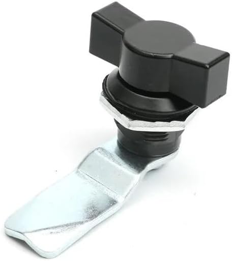 XJJ-MS714-2 Electric Cabinet T-Handle Turnkey Lock Ms722 Iron Sheet Switch Cabinet Door Double Wing Lock 1Pcs(Stainless Steel)