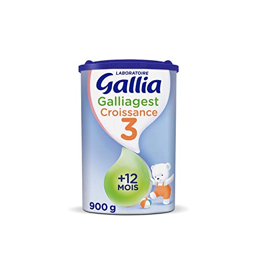 Laboratoire Gallia Galliagest ,Lait en poudre pour bébé, 12 Mois à 3 ans, 900g (Packx1)