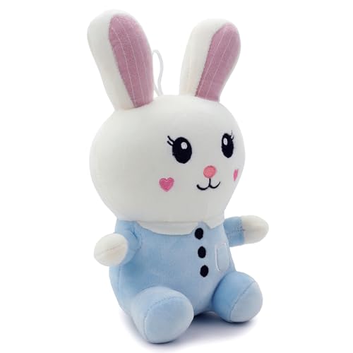 Image of Soft Blue Pocket Rabbit Plush Toy for Kids Stuffed Soft Toy with Cute Hug-Friendly Plush for Babies, Toddlers & Children Safe, Lightweight & Easy to Clean (35CM)