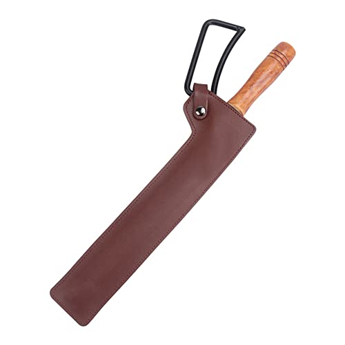 Mochalight Charcoal Fire Tongs With Wooden Handle Heavy-Duty Metal Outdoor/Indoor Gripping Grabber Tool For Wood-Burning Fire Pit Or Fireplace - Safely Moves Firewood Brown #TOP1
