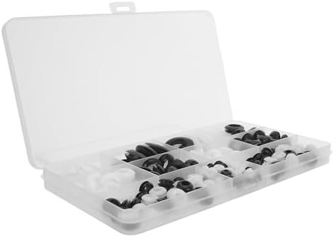 TOYZFRIENDY 180 Adet Kauçuk Kablo Koruyucu Conta Seti Naylon ve Kauçuk Grommetler ile Kablo Hasarını Önleyen Dayanıklı Elektrik Tesisatı Koruyucusu - Görsel 1