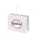 Bang Tidy Clothing Retirement Gift Bags for Men - Gift Bag for Retirement Presents Leaving Gifts - White - Officially - M