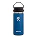 HYDRO FLASK - Termo Café para Llevar 473 ml, Taza Térmica, Vaso Isotérmico de Acero Inox, Aislamiento al Vacío, Tapón Antifugass Flex Sip, Libre de BPA, Apertura Ancha, Cobalt