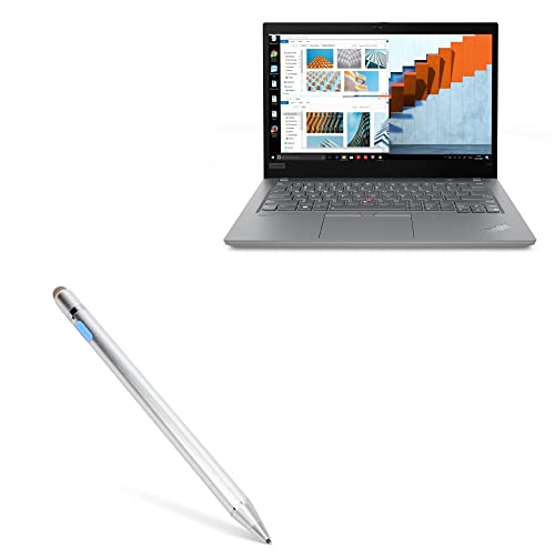BoxWave Stylus Pen Compatible with Lenovo ThinkPad T14 (20W0) - AccuPoint Active Stylus, Electronic Stylus with Ultra Fine Tip - Metallic Silver