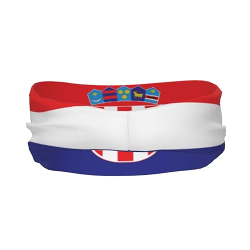 Image of Cute Flag Headbands Women Men Flag Sweatband Sports Headband for Running, Cycling, Yoga Gym, Working Out