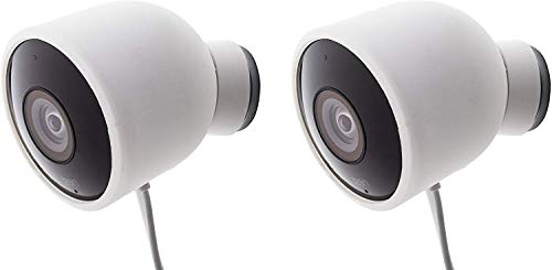 Colorful Silicone Skins for Nest Cam Outdoor Security Camera – Protect and Camouflage Your Nest Cam Outdoor with These UV Light- and Weather Resistant Silicone Skins (2 Pack, White)