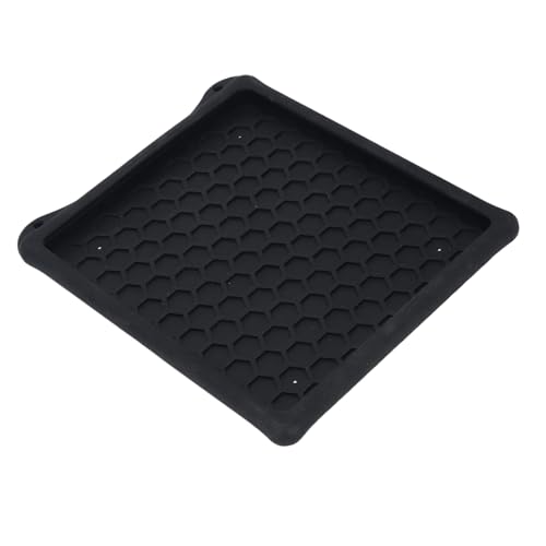 Zerodis Cubierta Protectora de Silicona para Mini Plato, Protector de Plato Flexible Negro con Disipación de Calor de Colmena y Diseño No Conductor Amigable con la Señal para Uso en Viajes en el Hogar
