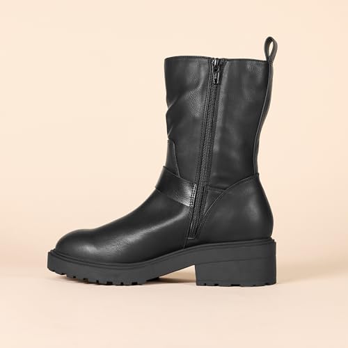 Amazon Essentials Women's Cropped Biker Boot3