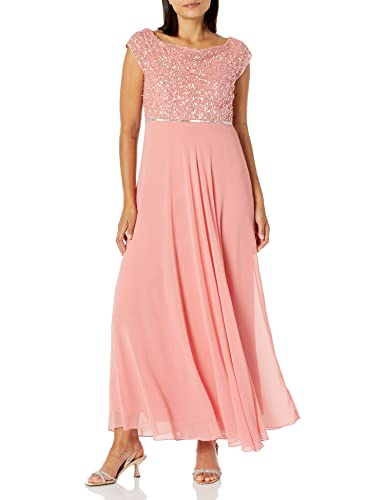 Image of J Kara Women's Beaded Empire Waist Gown