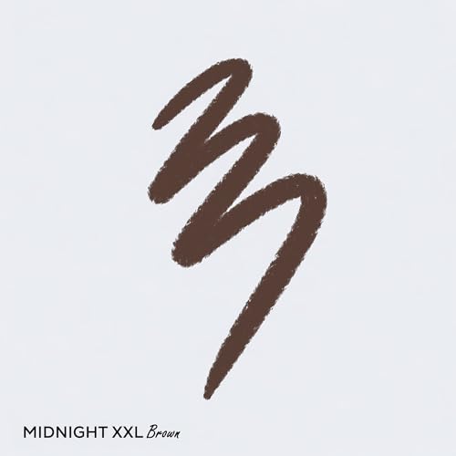 Image of RENEE Midnight XXL Kajal | Brown Kohl Pencil with Built-in Sharpener | Waterproof, Smudge-proof, 24Hr Long-Lasting | Ultra-Rich Pigment, Smooth Glide | 1.5g