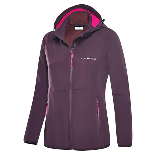 Veste softshell femme chaude manteau extérieur de sport respirant à capuche