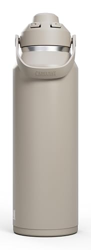 Image of CamelBak Thrive Chug Insulated Stainless Steel Water Bottle, Cold Retention with High Flow Lid for Everyday Hydration and Active Use, 40oz, Stone
