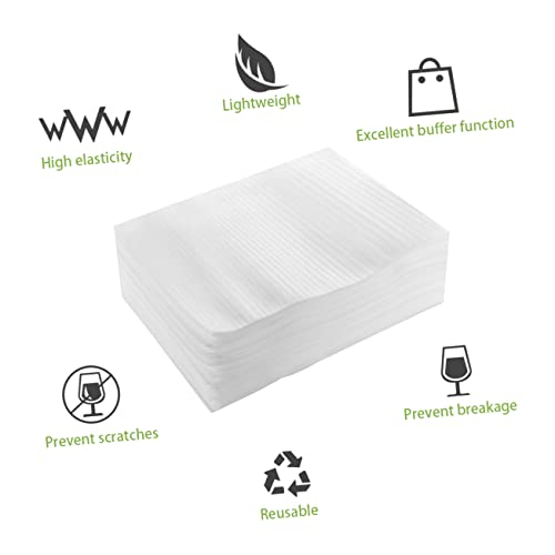 VILLCASE 100 Unidades De Bolsas De Embalagem De Pratos Bolsas De Espuma Para Embalagem De Óculos 100
