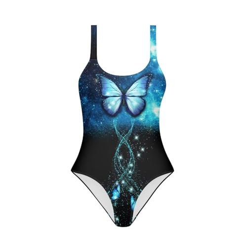 Image of Girls One Piece Swimsuit Beach Sport Athletic Bathing Suits Quick Dry Summer Hawaiian Swimwear for Teens Size 7-20