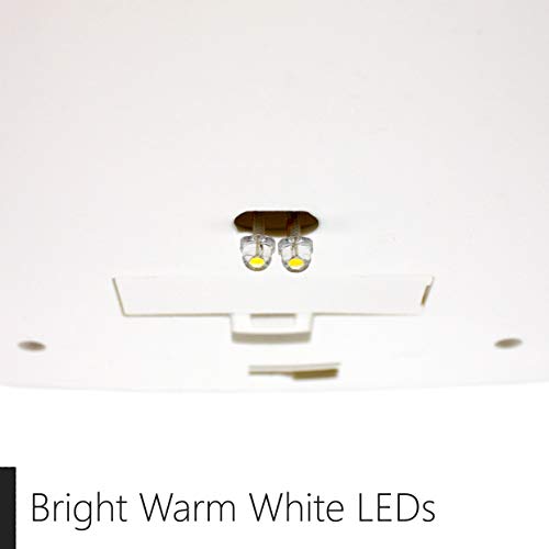 Davinci Flexfit Solar Post Cap Lights - Outdoor Lighting for 4x4 5x5 and 6x6 Wooden Posts - Bright Warm White LEDs - Pearl White (2 Pack)